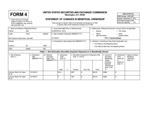 Form 4 Statement of Changes in Beneficial Ownership
