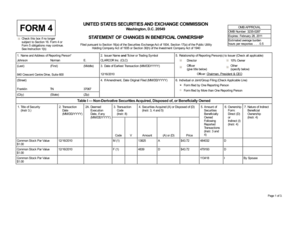 SEC Form 4 Statement of Changes in Beneficial Ownership