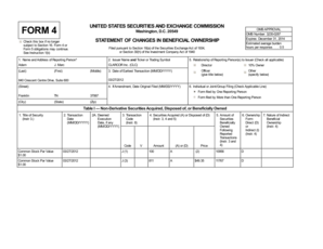 Form 4 Statement of Changes in Beneficial Ownership