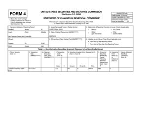 Form 4 Statement of Changes in Beneficial Ownership