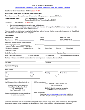 Hotel Reservation Form