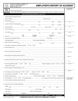 Kansas Employer's Report of Accident