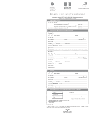 Déclaration de dons manuels et de sommes d'argent