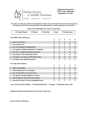 Evaluation - Conference 2010.doc. Huron County Affordable Housing for Seniors Apartment Application form.