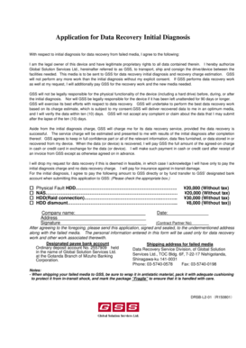 Data Recovery Initial Diagnosis Application