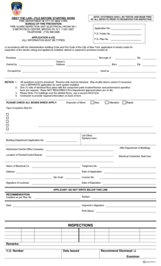 New York Fire Alarm Inspection Application