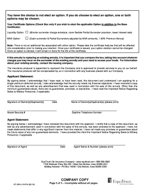 CHOICEFOUR Single Premium Deferred Annuity Certificate