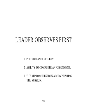 Soldier Performance Evaluation Form