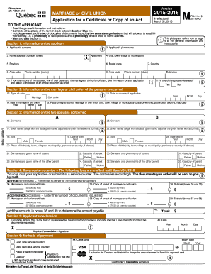 Demande de certificat ou de copie d'un acte de mariage ou d'union civile