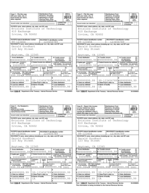 IRS Form 1099-R 2012