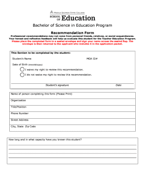 Georgia Education Program Application Checklist