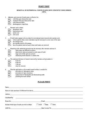Academy of General Dentistry Credit Application