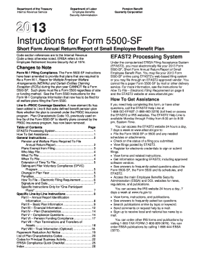 Form 5500-SF Instructions