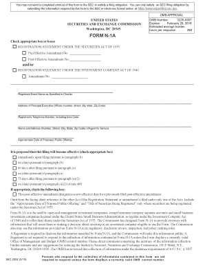 Form N-1A Registration Statement