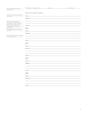 Deed of Appointment/Retirement/Removal of Trustee