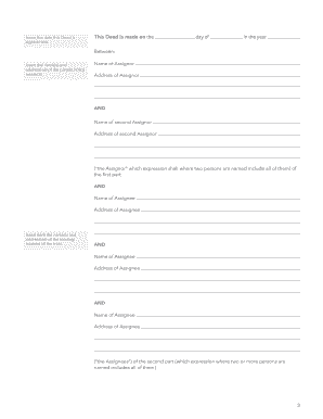 Deed of Assignment of a VitalityLife Policy