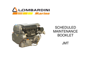 Lombardini Marine Engine Maintenance Booklet