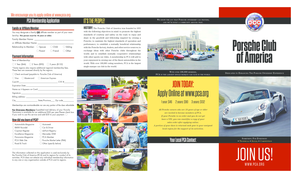 Porsche Club of America Membership Application