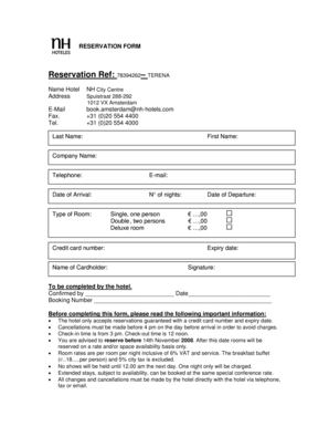 Hotel Reservation Form