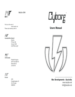 Cyborg Marker Warranty Registration Form
