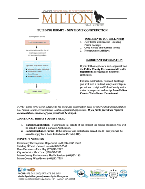 Single Family Residence Building Permit