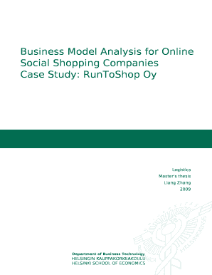 Business Model Analysis for Online Social Shopping Companies