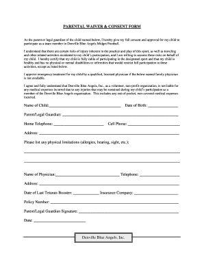 Parental Waiver & Consent Form