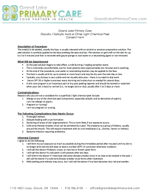 Light Chemical Peel Consent Form