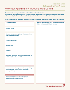 Volunteer Agreement Form