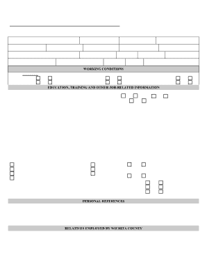 Wichita County Employment Application