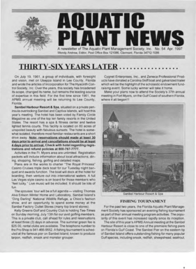 Issue Number 54 April 1997 - Aquatic Plant Management Society - apms