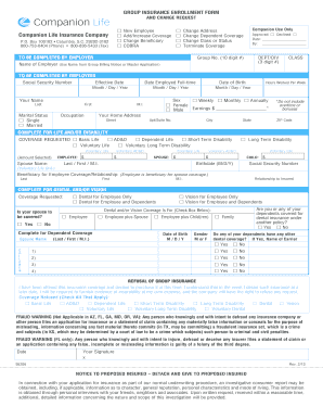 Group Insurance Enrollment Form