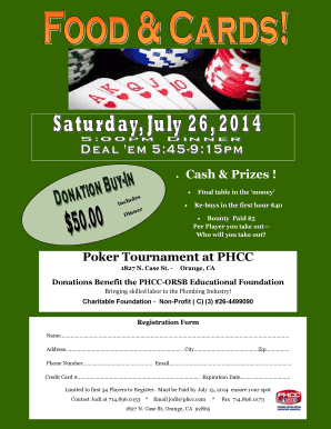 To Download The Poker Flyer In A Printable Format In ... - Phcc.com