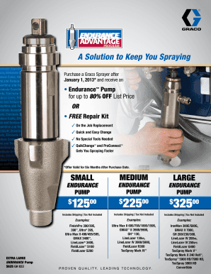 Graco Endurance Pump Registration Form