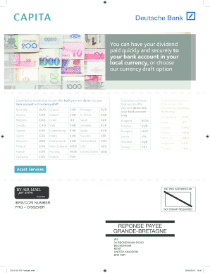 International Payment Service Application Form