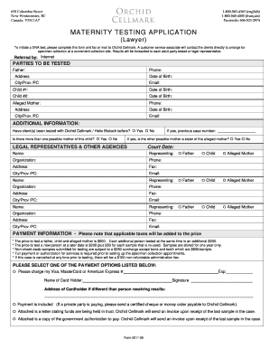 Maternity DNA Testing Application