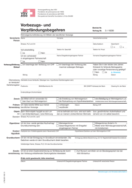 Vorbezugsbegehren für Wohneigentumsförderung