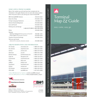 Fillable Online Map &amp; guide - BWI Fax Email Print - pdfFiller