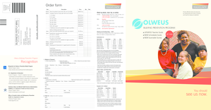Olweus Bullying Prevention Program Order Form