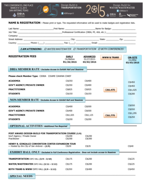 Conference Registration Form