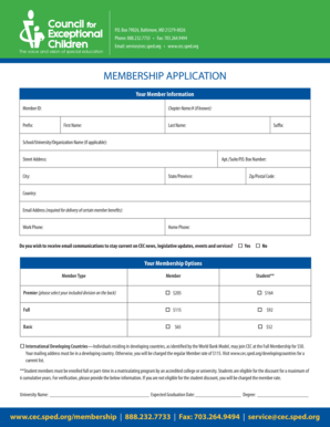 CEC Membership Application