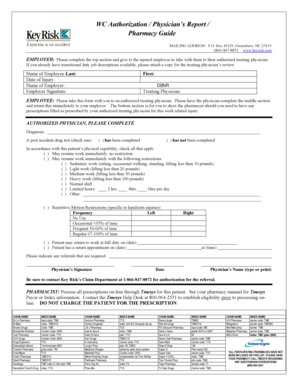 Workers Compensation Authorization Form