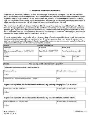 Consent to Release Health Information