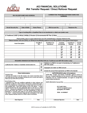 IRA Transfer Request Form