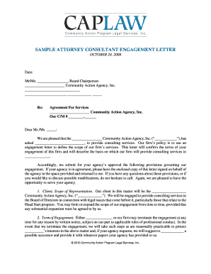 Letter for request sample - Sample attorney consultant engagement letter -