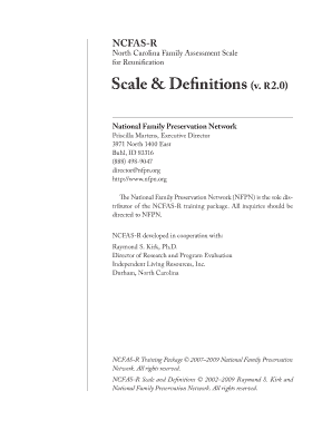 North Carolina Family Assessment Scale for Reunification
