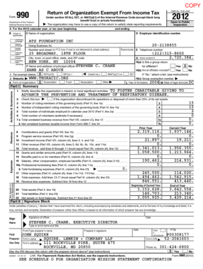 Form 990 2012