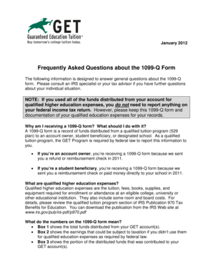 1099-Q Form FAQ