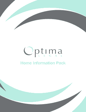 Home Information Pack Index Form