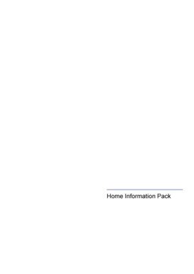 Home Information Pack Index Form